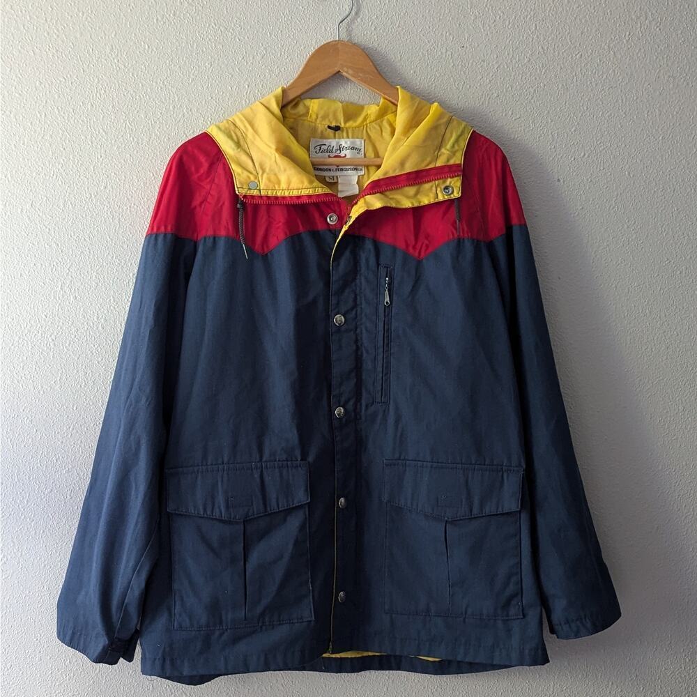 80s Vintage Field &‎ Stream Windbreaker Jacket with Hood